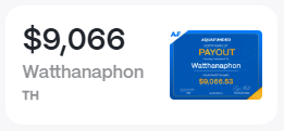 Watthanaphon, TH: $9,066 payout