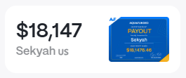 Sekyah, US: $18,147 payout