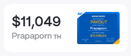 Prapaporn, TH: $11,049 payout