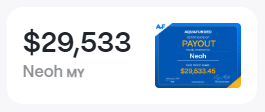 Neoh, MY: $29,533 payout