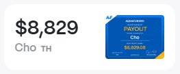 Cho, TH: $8,829 payout